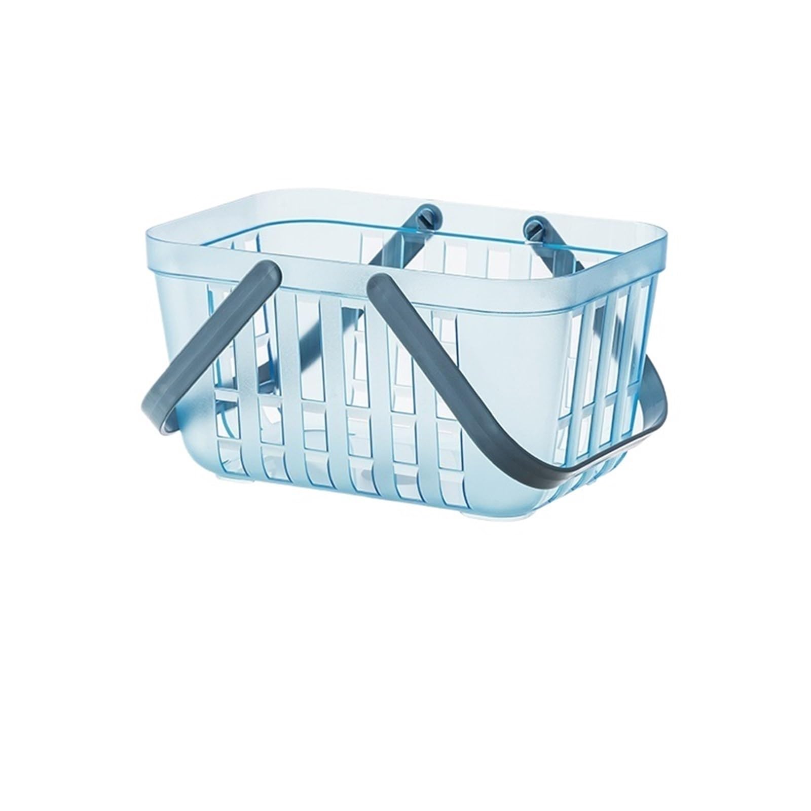 BAYNOPURIN Shower Bag Portable Shower Basket With Handle For Toiletries​(Transparent blue)