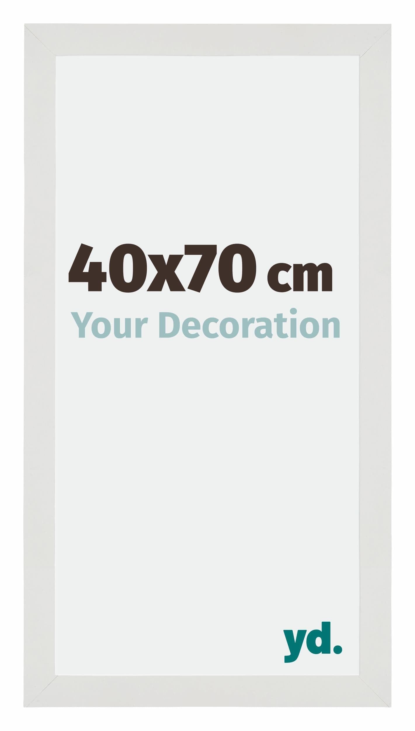 Your Decoration - Picture Frame 40x70 cm - White Matte - Decorative Wall Frame in MDF with Antireflection - Frame 40x70 - Mura โ image 1