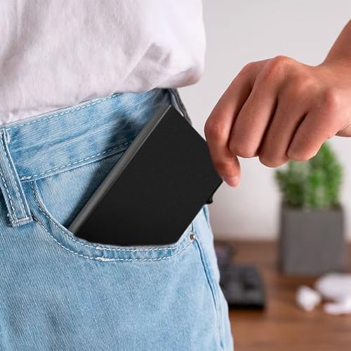 Image of FELSTAR Alumium RFID Protected Pop Up Credit Debit Card Holder for Men Women Black (Pop-up 1)