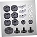 BESTonZON Drum Cymbal Kit Felt Pad Butterfly Nuts Cymbal Felt Washers Sleeves Grey