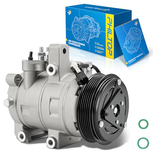 Image of PHILTOP YCC472 Air Conditioner AC Compressor with Clutch for Ford Mustang 2015-2022 5.2L, 2011-2017 5.0L