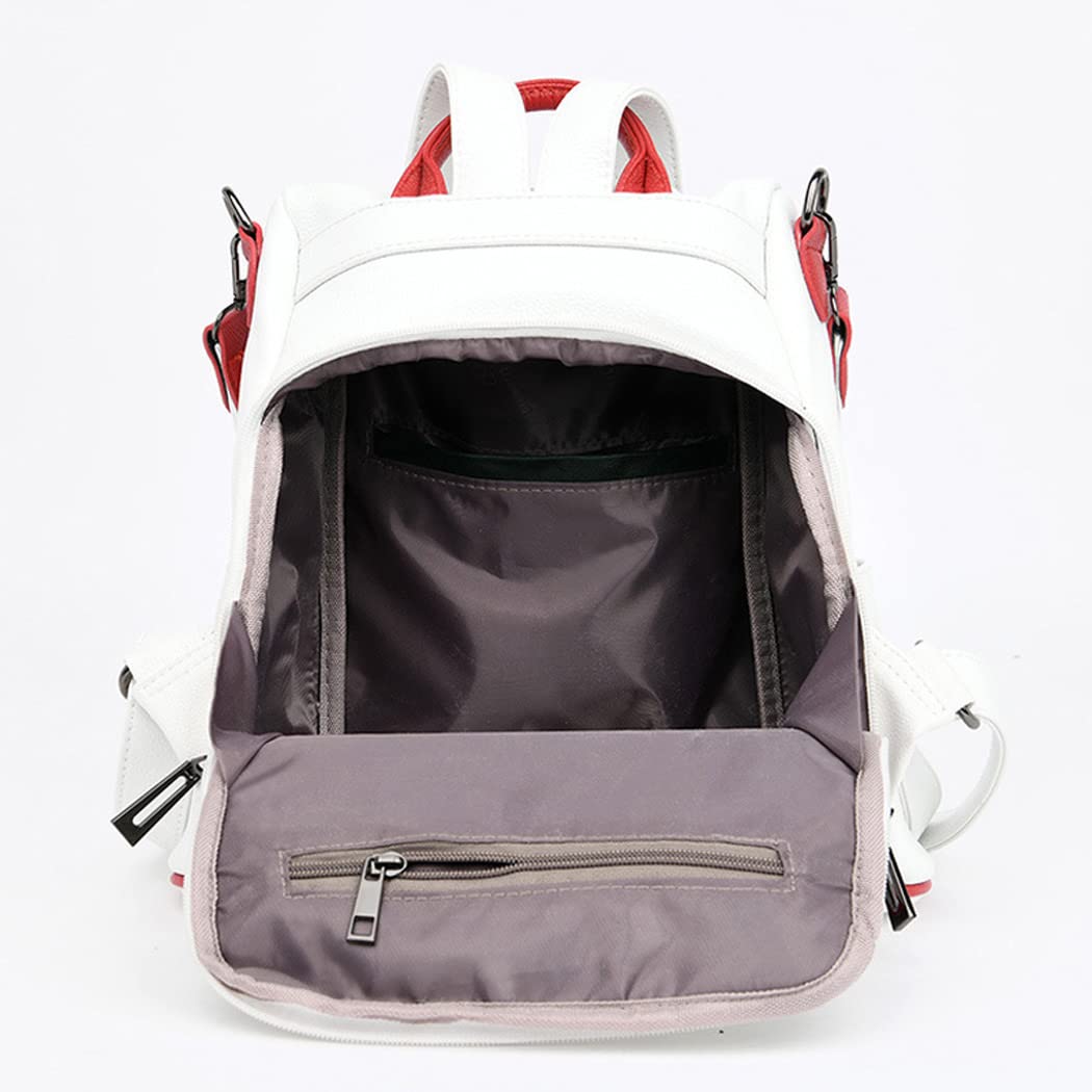 BUKESIYI Damen Tasche Rucksack Handtasche Frauen backpack Klein Anti Diebstahl Schulrucksack Laptop Weekender PU Leder DE78158
