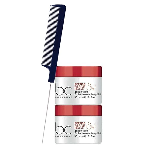 Miniatura 2 de M Hair Designs Peine desenredante para reparación de péptidos Bonacure, tratamiento nutritivo profundo, 1.0 fl oz (paquete de 4)