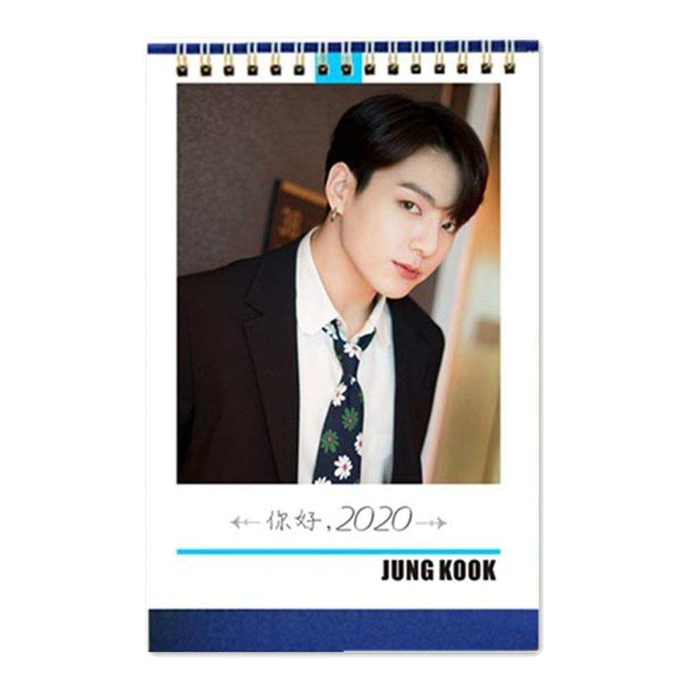 Youyouchard BTS Bangtan Boys BTS Lights/Boy with Luv Photo Small Desk Calendar 2020, BTS 2020 Table Calendar, Nice Gift fo...