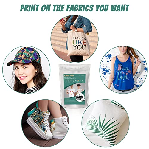 Qareven 50 Sheets A4 Premium Dtf Transfer Film - 500G/17.6 Oz White Digital Dtf Powder For Direct-To-Film Printing On T-Shirts #TOP4