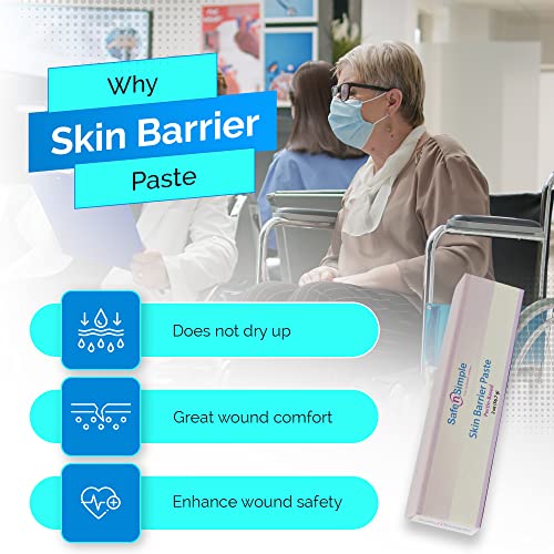 safe n39 simple stoma skin barrier paste - 2 oz - protective ostomy supplies - stoma adhesive skin protectant paste - ostomy skin barrier classic formula pectin based