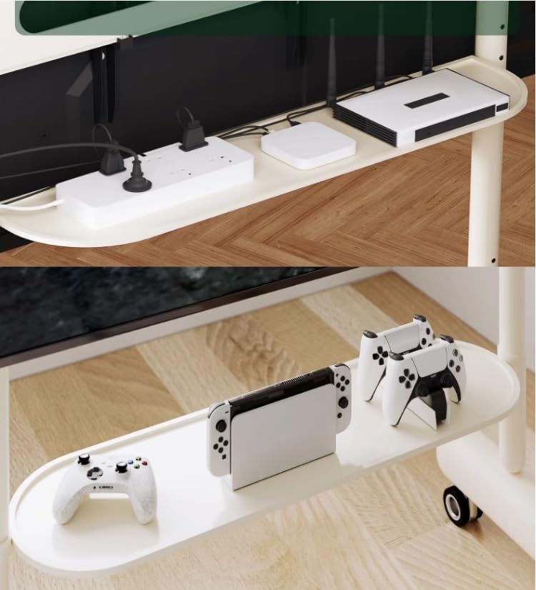 Soporte móvil para TV ajustable con ruedas 110 lbs capacidad miniatura 5