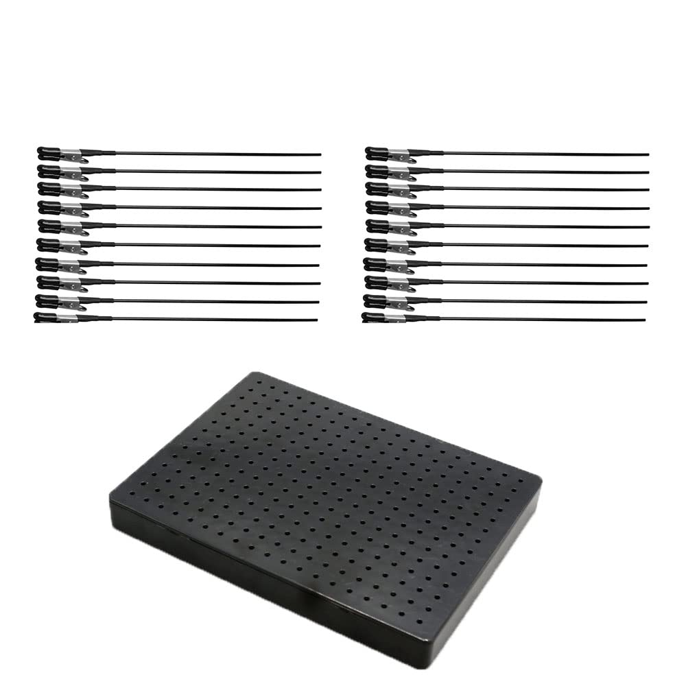 20pcs Spray Paint Clamps Model Making Tool Airbrush Holder Clamp Painting Stand Base Alligator Clip for Hobby Modeling DIY Memo Photo Card Blue(Y155-1)