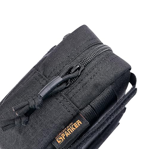EXCELLENT ELITE SPANKER Tactical Molle Pouch Admin Pouch Tactical Dump Drop Pouch EDC Utility Bag with Hook and Loop Panel for Tactical Vest(BLK) - Image 4