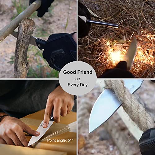 Ruike Edc Pocket Knife For Men,3.86 Inch Big Blade,8Cr13 Stainless Steel,Liner Lock,Tactical Camping Folding Knives Belt Clip,Lightweight Pa66 Handle,Small Flipper Microtech Elemental Survival Hiking Hunting Gadgets Gear Tool Womens Dad Father Gift #TOP6