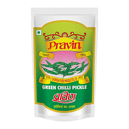 Pravin Green Chilli Pickle / Achar 200g Pouch