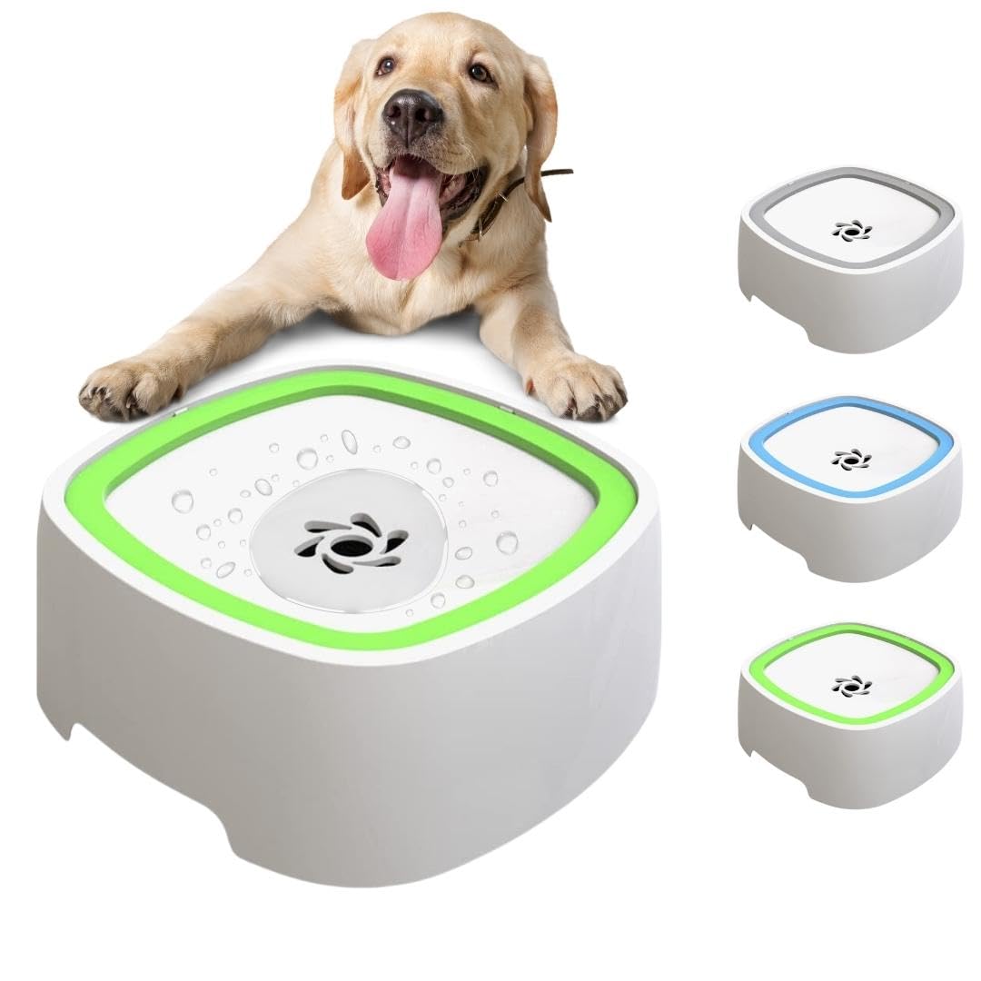 BIPETS - Bebedero Perro Antigoteo de 1,5 litros - Bebedero Antisalpicaduras Perro Grande y Pequeño - Bebedero Antigoteo Perro Resistente y Antideslizante