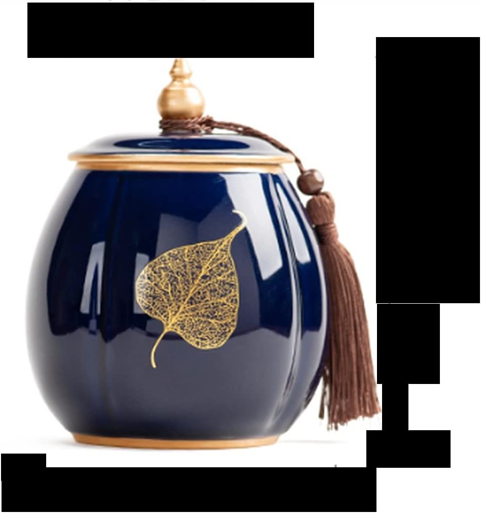 Ceramic airtight jar with lid coffee bean storage box kitchen ornament