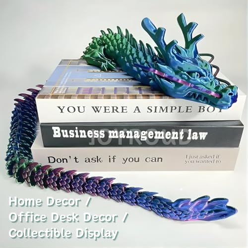 Joyroud 35.4'' Large 3D Printed Dragon Toy, Articulated Dragon (Green) by Joyroud - Image 5
