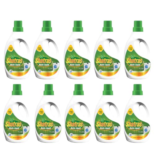 Image of SHATRAS Front Load Washing Machine Matic Liquid Detergent | Specially designed for Tough Stain Removal on Laundry in Washing Machines (Green 10)