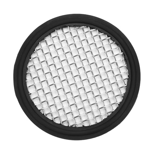 Image of DERNORD 2 Pack 2 inch Sanitary Tri-Clamp Gasket Buna-N (NBR) w /Stainless Bonded Type Screen 8 Mesh