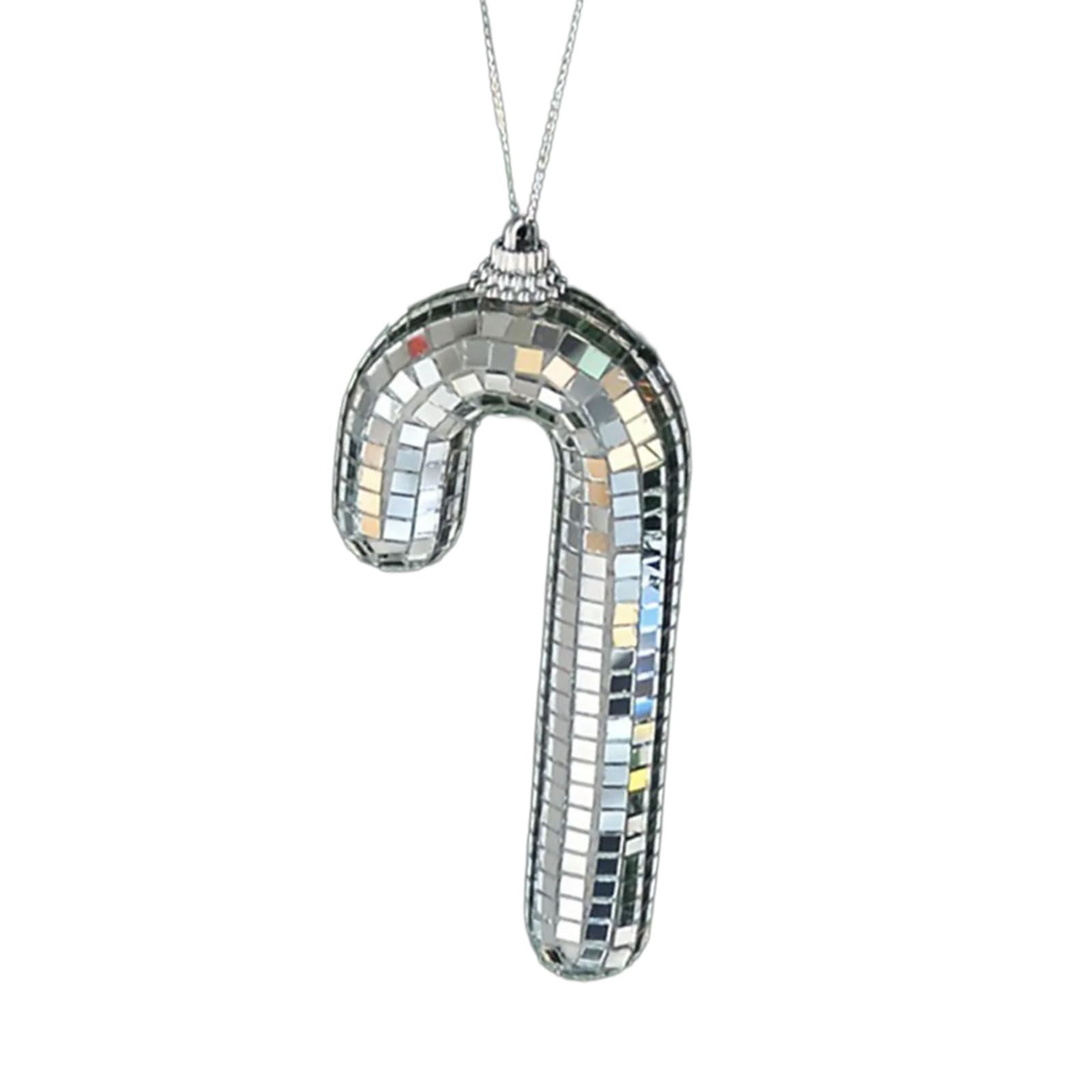 Jazuaiao Sparkling Sphere Cane Tree Pendant Celebration Ready Sphere with Comfortable Grip for Special Event Bowknot Pendant