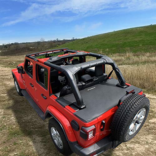 Shadeidea Tonneau Cover For Jeep Wrangler Jlu 2018 Current New Model 4 Door Rear Trunk Cover Cargo Vinyl Cover Jl Buy Online In India At Desertcart