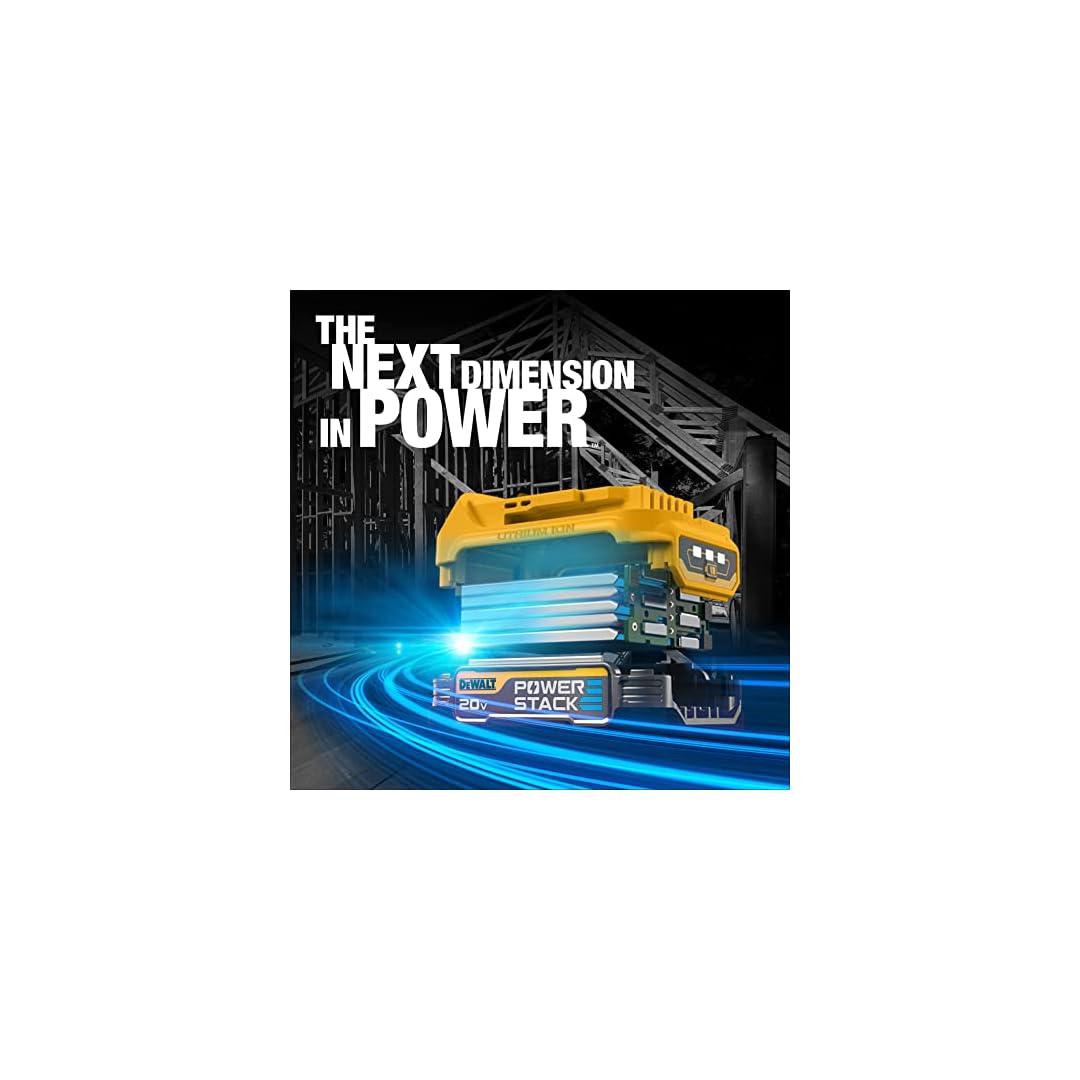 DEWALT 20V MAX* Starter Kit with POWERSTACK™ Compact Battery and Charger (DCBP034C)