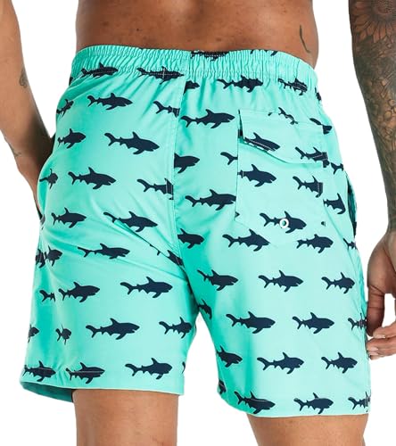 Image of APTRO Men's Swim Trunks with Compression Liner 5 Inch Bathing Suit Beach Swimsuits