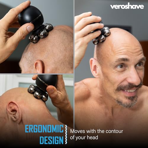 Veroshave 7D Electric Head Shaver for Bald Men, Wet/Dry, IPX7
