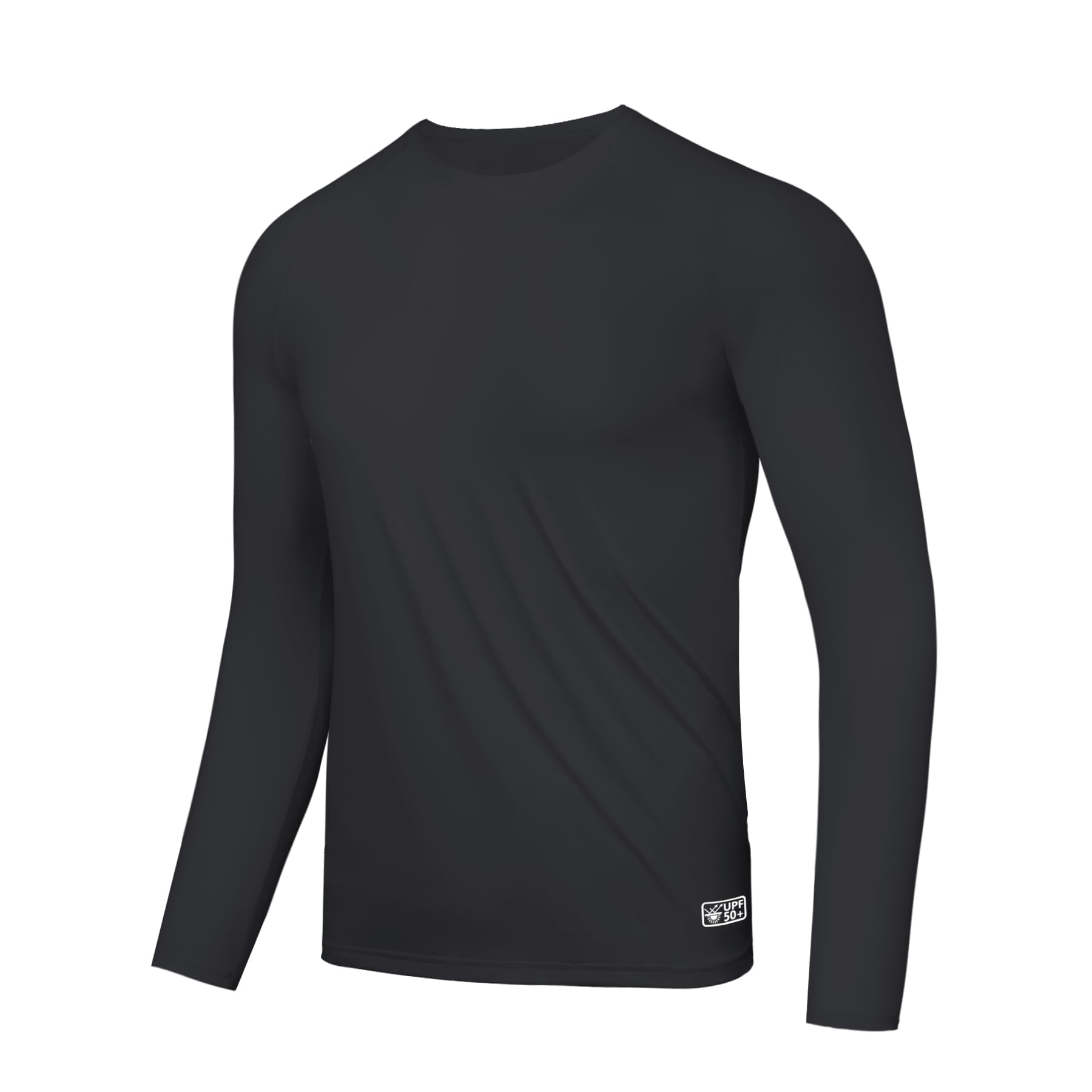 AMZSPORT Maglietta UV Uomo Rashguard UPF 50 Maglietta a Maniche Lunghe e Corte Protezione Solare Traspirante Asciugatura Rapida Maglietta Protettiva per Pesca, Surf, Escursionismo, Ciclismo