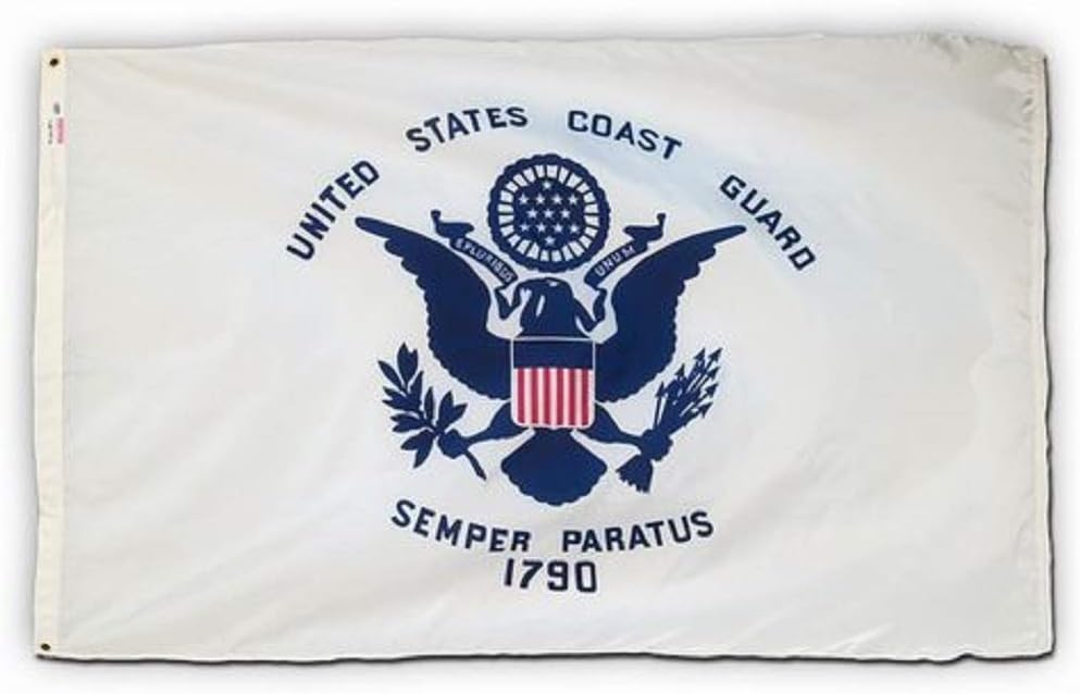 Made in the USA! 3' X 5' Nylon Military Flag Set, Licensed Armed Forces Flag Set Includes Army, Navy, Air Force, Marine Corps and Coast Guard 3x5 Flags