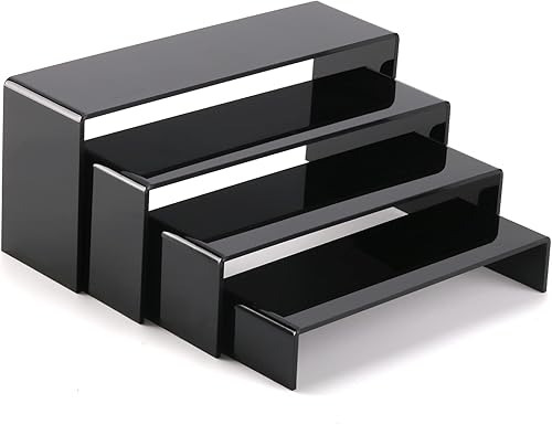 Vista 8 de A+ DESIGN Elevadores de exhibición de acrílico adecuados para cupcakes, venta al por menor, escaparate de zapatos, joyas, figuras Funko Pop