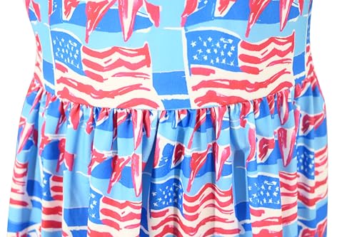 Image of Unique Baby Girls' Short Sleeve Everyday Printed Dresses for Kid and Toddler, Sizes 2T-12Y