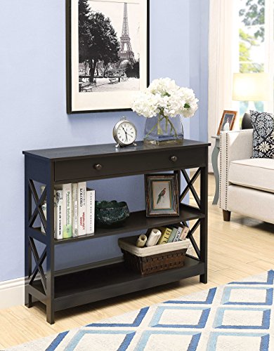 Convenience Concepts Oxford 1 Drawer Console Table, Espresso #TOP1