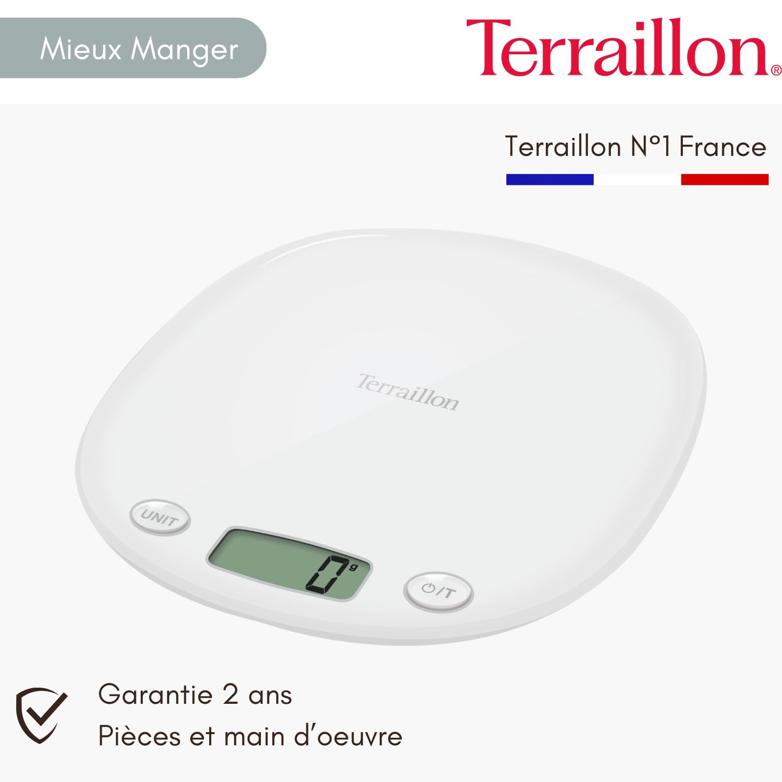 Amazon｜Terraillon(テライヨン) デジタルスケール 「Macaron」 5kg
