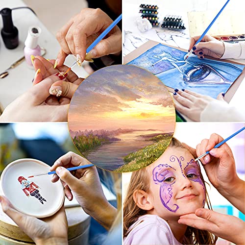 60 Pcs Round Paint Brushes,Small Brush Bulk For Detail Painting #TOP6