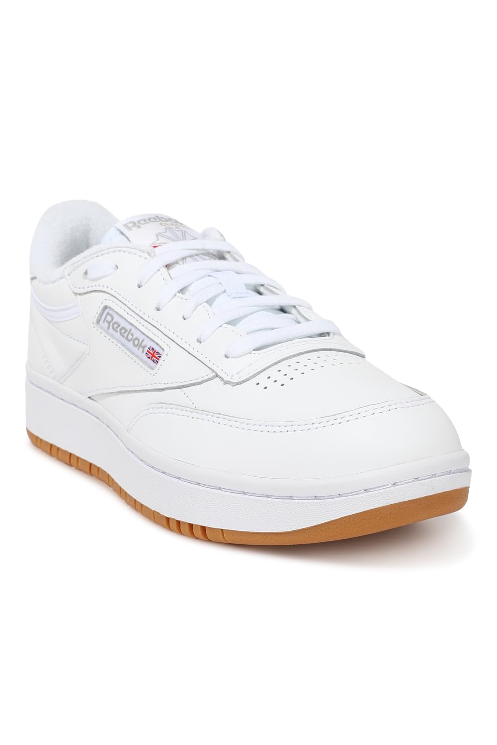 Reebok Women Club C Double Sneaker, White/Reebok Rubber Gum-07/White, 6