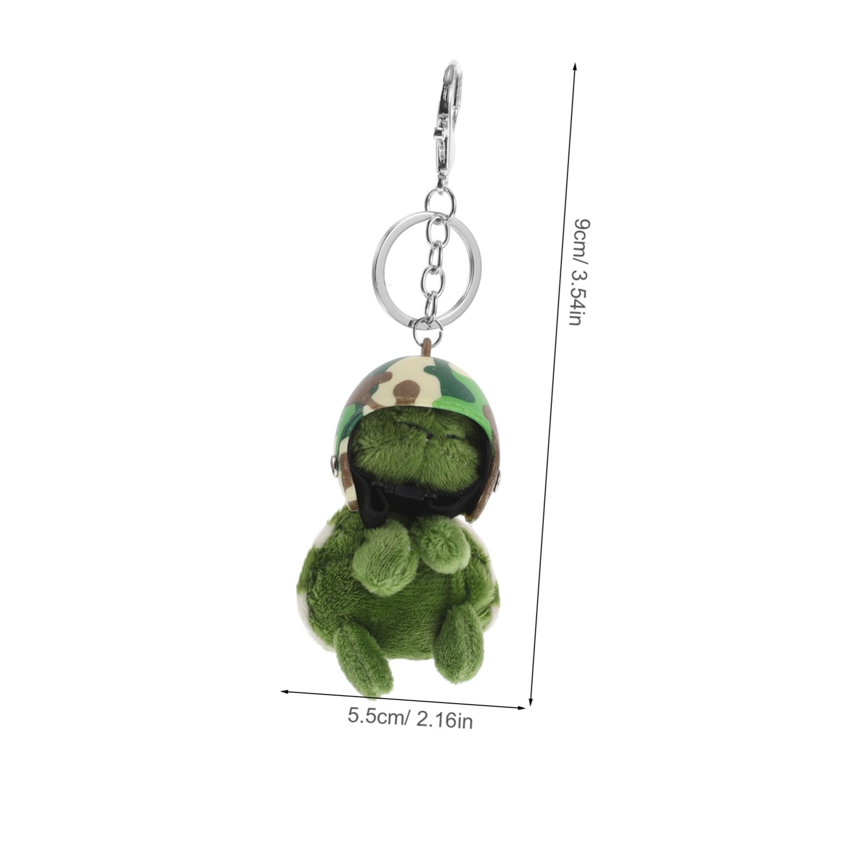 PRETYZOOM Cute Stuffed Turtle Keychain Plush Turtle Pendant for Backpack Decorative Keychain Helmet Theme