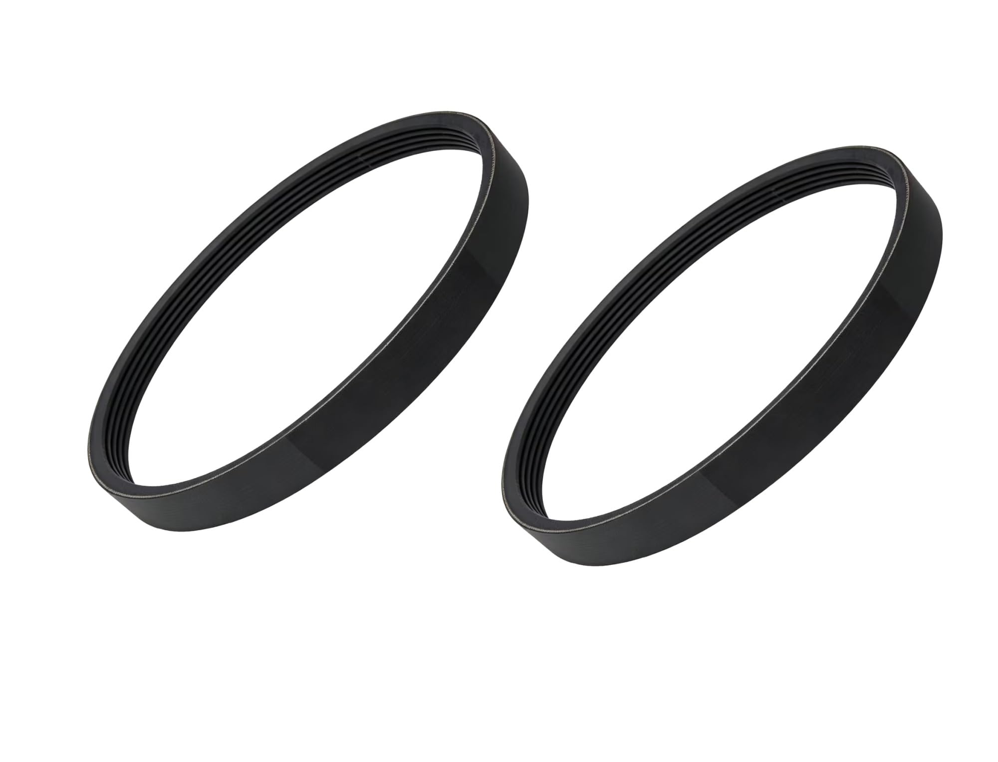 2 Pack PJ610 240J 5 Ribbed Rubber Drive V Belt, Multi Groove Transmission Belt.
