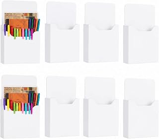 Gilprop 8 Pack Magnetic File Folder Holder for Whiteboard Classroom Storage