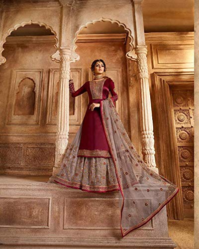 Image of Delisa New Indian /Pakistani Eid Special Party /Ethnic wear Georgette Straight Ghagra Style Salwar Kameez Suit for Womens-2085