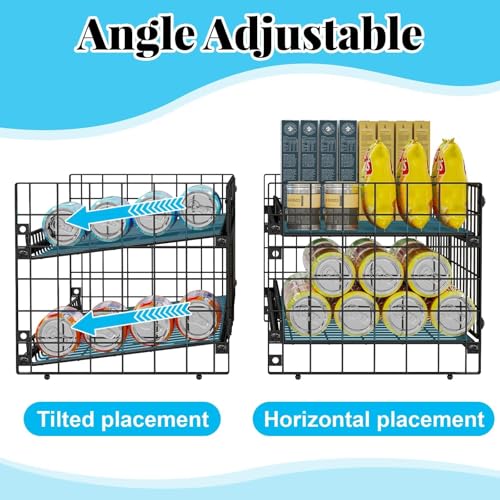 2-Tier-Stackable-Can-Rack-Organizer-for-Pantry-Shelf-Extra-Long-Can-Holder-for-Kitchen-OrganizationHeavy-Duty-Can-Dispenser-for-Canned-Food-Soup-Goods-up-to-64-in-Cabinet-Storage-Black