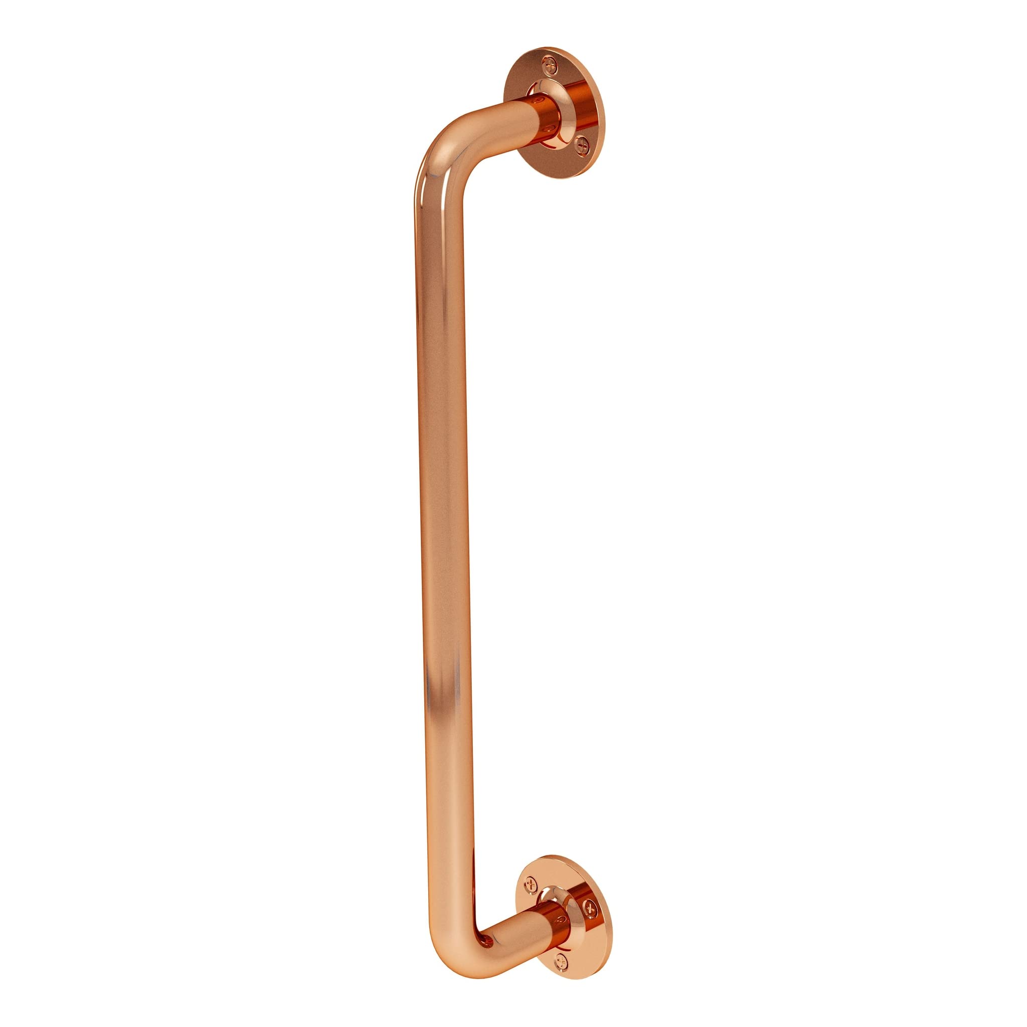Rothley Grab Rail Mobility Disability Aid - Polished Copper Handle Bathroom Outdoor - 457x25mm