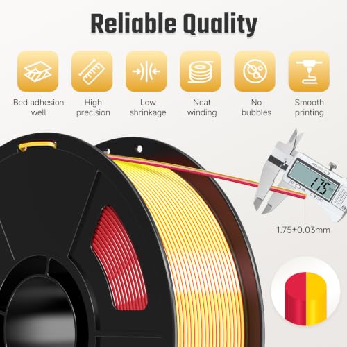 Image of iSANMATE Rainbow Silk Blue Green Red PLA Filament 1.75mm 1kg