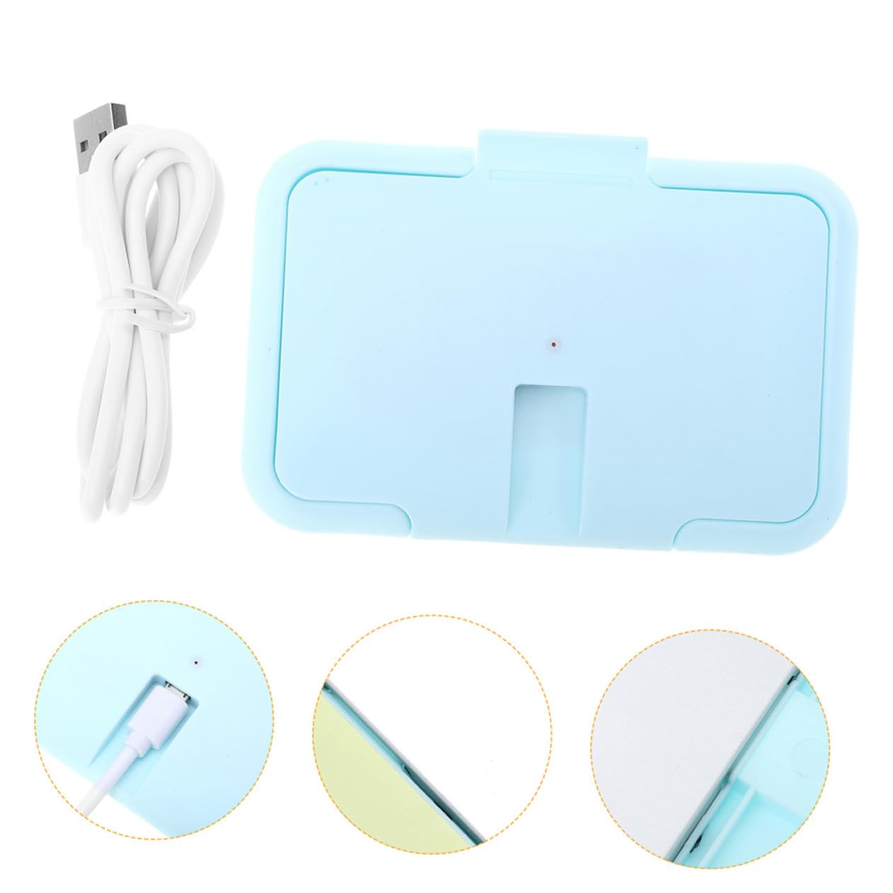 Scaldasalviette Umidificate Portatile, Termostato Costante | Uso Domestico e Cambio Pannolino, Abs Blu, Formato Compatto 2 Pezzi, Pratico da Viaggio