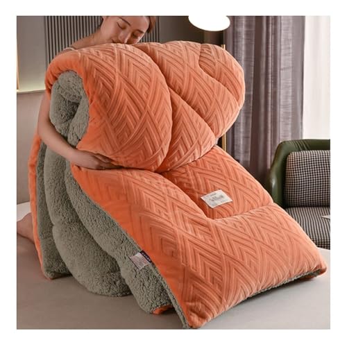 Coperta ponderata invernale per letto matrimoniale in cashmere con tessuto in velluto di agnello per un sonno caldo e accogliente