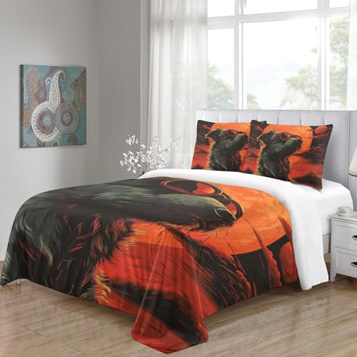 Housse de couette Chien Lunettes Soleil fermeture éclair lit 260x220 - 5