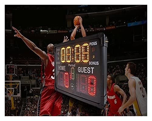 Marcador electrónico multifuncional LED para baloncesto miniatura 5