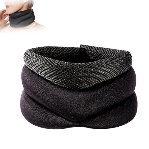 Support Heralis Anti Ronflement Confort Immédiat, Support Cervical Anti Ronflement Heralid, Minerve Cervicale Femme Respirante, Collier Cervical Réglable En Mousse Souple (L)