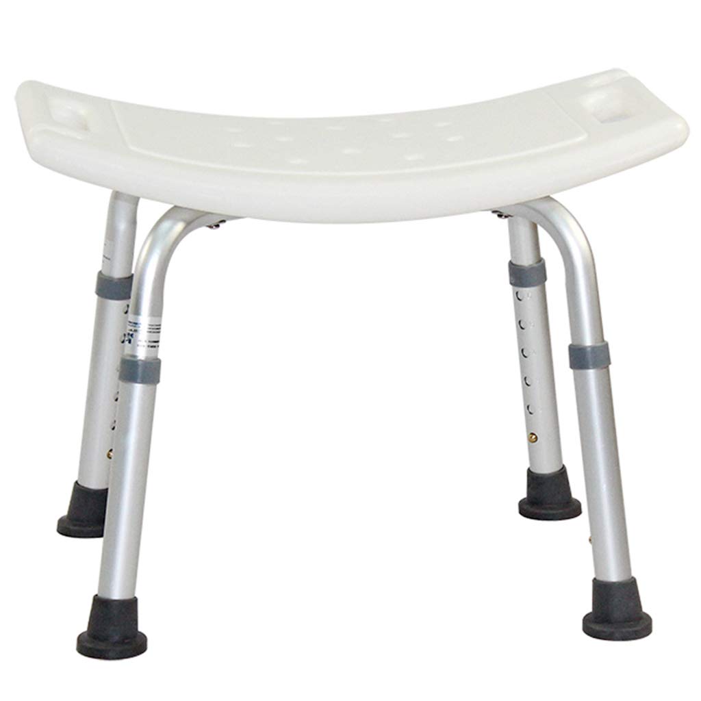 Casa Taburete de baño/Ducha Ajustable en 8 Alturas Banco de Asiento de bañera con Almohadilla Antideslizante para Las piernas Prevención de caídas Agujeros para Drenaje Ayuda de baño para Ancianos