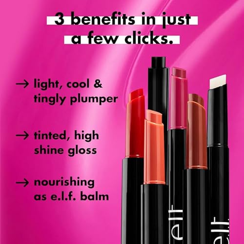 image for e.l.f. Pout Clout Lip Plumping Pen, Nourishing Lip Balm For Sheer Colo