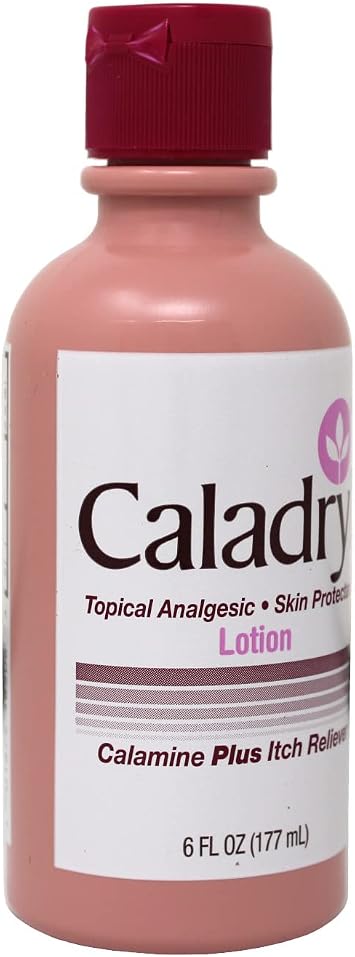 Caladryl Caladryl Lotion, Calamine Plus Itch Reliever, 6-Ounce Bottles (Pack of 3)