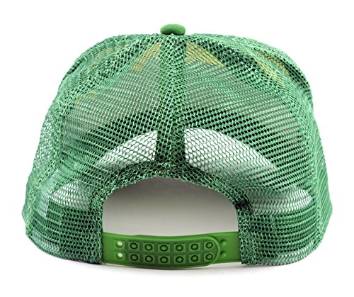 Image of NYFASHION101 Plain Mesh Trucker Hat - Breathable 6-Panel Daily Snapback Cap, Customizable Ideal for DIY Embroidery & Patches