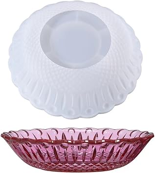 Bowl Resin Molds,Fruit Storage Tray Epoxy Resin Casting Molds, Bowl Silicone Mould for Fruit Plate, Jewelry Dish, Home Decoration